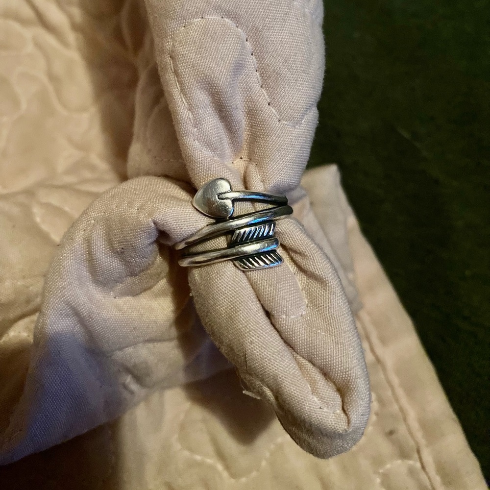 James Avery Sterling Silver Heart and Arrow Ring